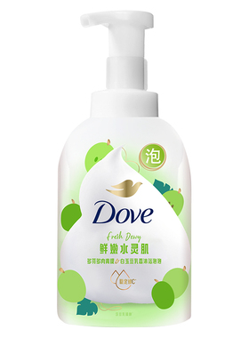 多芬泡泡沐浴露青提豆乳香400g