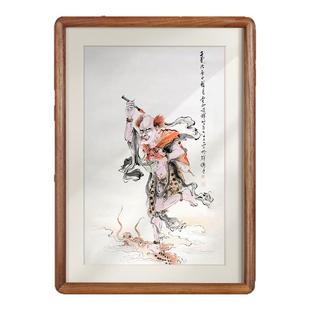 魁星踢斗符图相框摆台高考吉祥物金榜题名书桌魁星点斗挂画幸运符