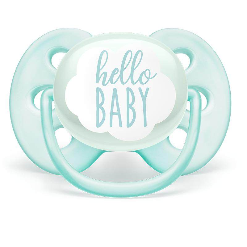 AVENT新安怡安抚奶嘴0-6个月以上硅胶一体成型防胀气防龅牙易清洗