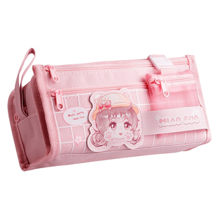 笔袋大容量女孩款小学生文具盒高颜值卡通可爱2025超火新款文具收纳袋便携多功能男女生铅笔袋初中生儿童笔盒