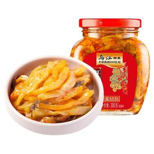 乌江榨菜麻辣红油榨菜丝300g瓶装老牌子涪陵榨菜开胃下饭菜小咸菜