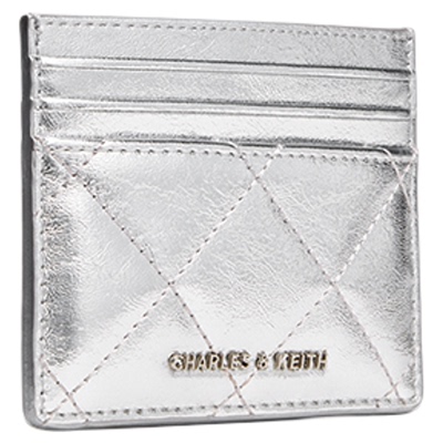 CHARLES&KEITH简约菱格卡包卡夹