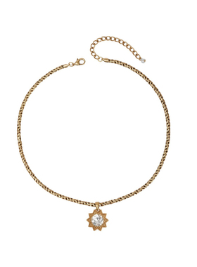 中古饰品宫廷风气质项链简约通勤时尚百搭锁骨链星星复古粗毛衣链