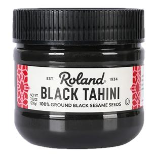 进口罗朗德黑芝麻酱无添加食盐搭配婴幼儿宝宝辅食[27年2月到期}