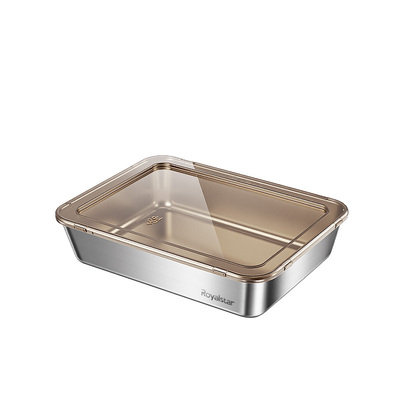 荣事达不锈钢方盘食品级保鲜盒