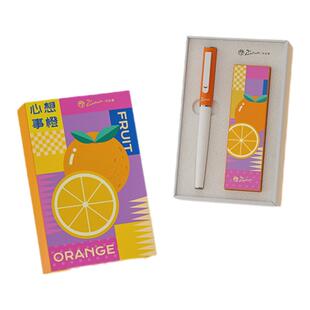 毕加索钢笔官方正品621水果物语钢笔礼盒SEF尖男女生小学生三四年级初学者专用可换墨囊墨水生日礼物定制刻字