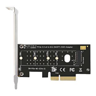 DIEWU pcie转nvme扩展卡m2转接卡高速转接卡M KEY NGFF SSD转换