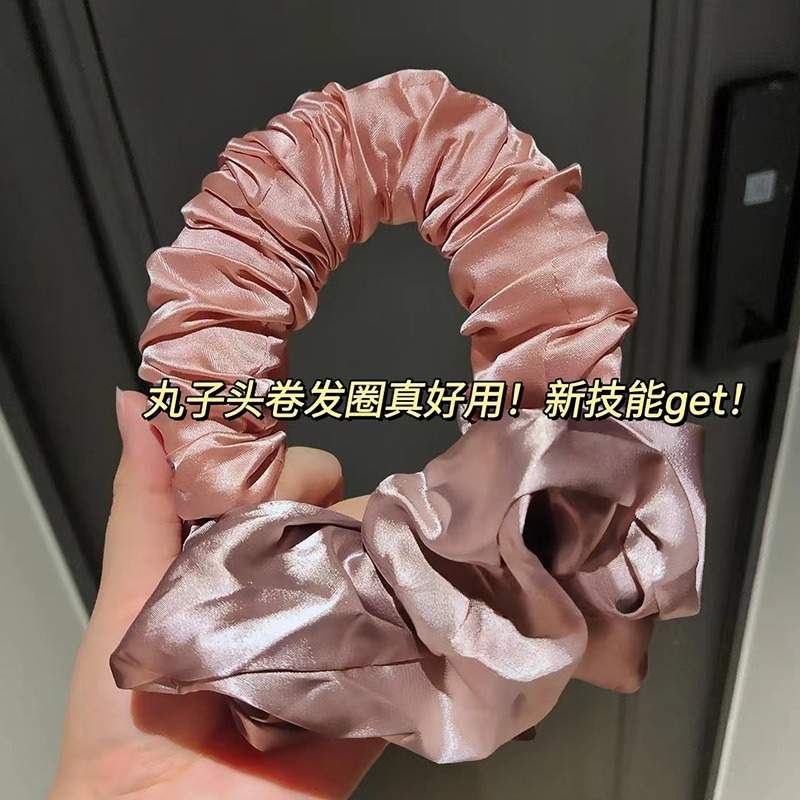 懒人免熨烫卷发神器！丸子头盘发器无热睡觉卷发棒睡眠女大波浪发