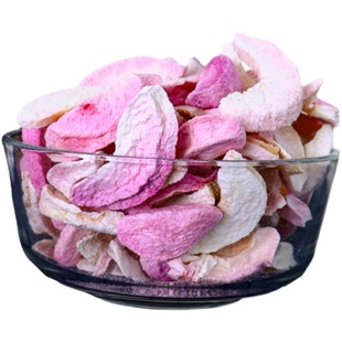 冻干水蜜桃干丁不加油盐糖纯水果脆片孕妇儿童零食烘焙泡奶茶装饰