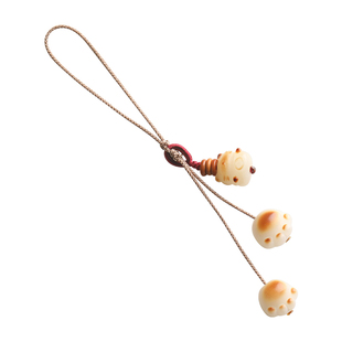 炭烧菩提猫爪手机链女精致短款手机壳挂绳可爱情侣U盘挂件男吊坠