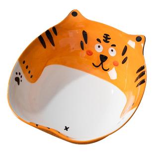 日式碗家用泡面碗饭碗陶瓷碗吃饭的碗好看的碗老虎餐具可爱儿童