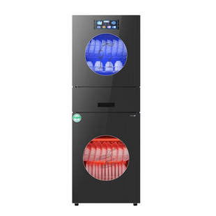 等离子高温消毒柜双门家用台式小型餐具烘干一体立式三门消毒碗柜