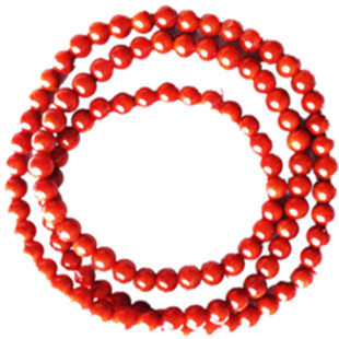 3-4mm天然川料南红玛瑙单圈小珠子手串柿子红火焰纹手链9.9包邮34