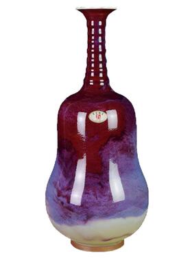 河南孔家钧窑花瓶艺术品摆件