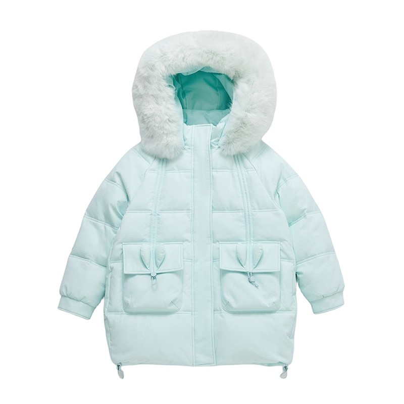 中大童羽绒服女童2025新款儿童中长款过膝洋气加厚冬季外套保暖潮