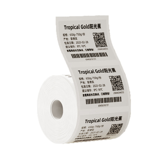 【精臣K3/K3W/K2白色透明彩色】服装吊牌标签打印纸四防热敏纸食品留样标签纸冷冻二维码防水不干胶条码贴纸