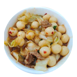 浙江衢州开化特产清明粒面疙瘩手工小米圆子丸子无馅汤圆面食