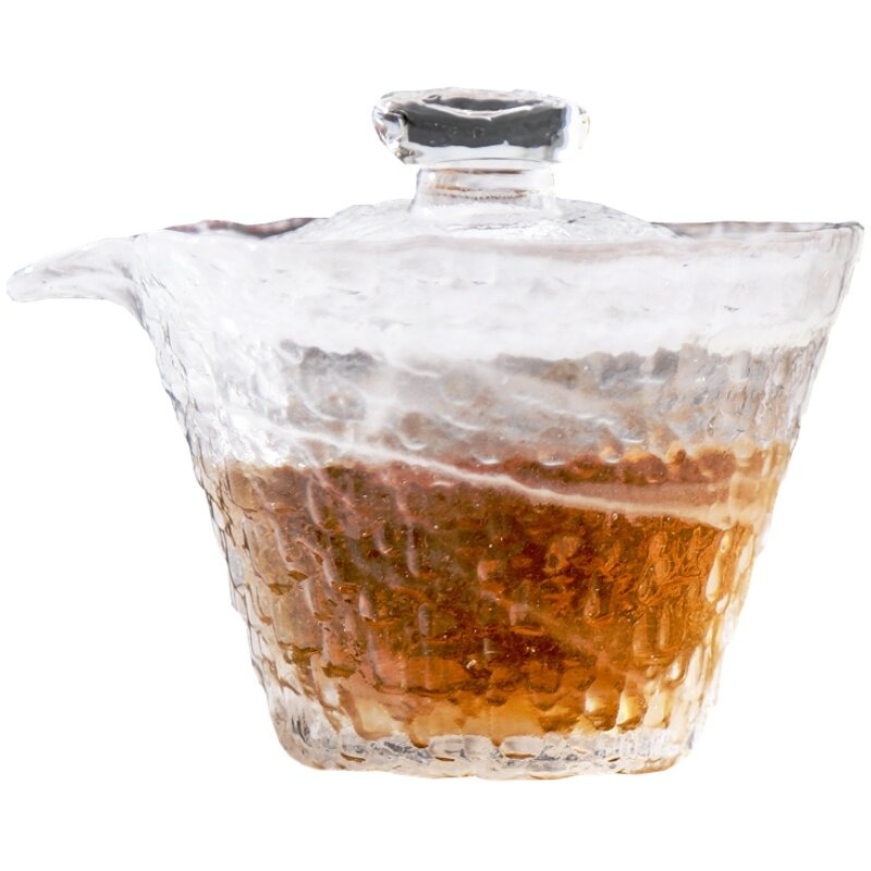 玻璃功夫茶具防烫盖碗手抓壶茶杯