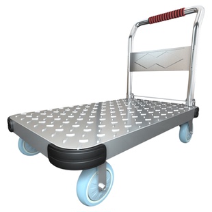 小推车拉货折叠轻便手推车家用静音快递超市便携搬运平板拖车拉车