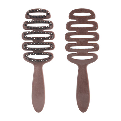 松塔猪鬃排骨梳蓬松颅顶防静电