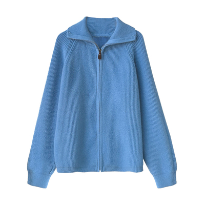 赠送运费险拉链毛衣外套开衫