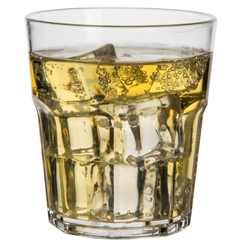 亚克力啤酒杯KTV酒吧专用喝酒杯子白酒杯小号防摔八角杯塑料透明