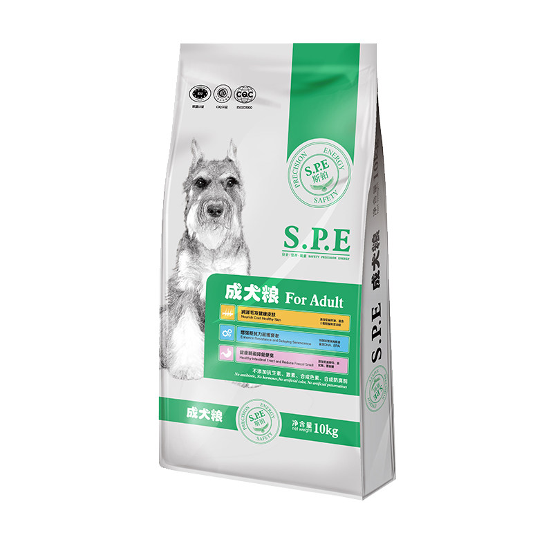 SPE斯铂狗粮 泰迪比熊金毛萨摩耶通用型全犬种成犬营养粮10KG美毛