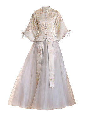 中式伴娘服姐妹团礼服小众高级