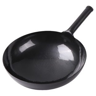 纯正黑锅正宗章丘手工铁锅官方旗舰老式不粘锻打无涂层炒锅已开锅