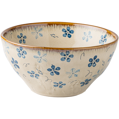 勿忘我系列中古风陶瓷餐具碗碟盘