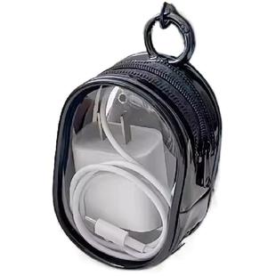 透明数据线收纳包便携包手机数码充电线保护套整理硬壳收纳包随身