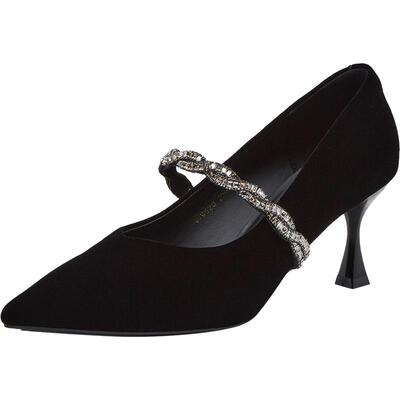 百思图2026春季商场新款优雅玛丽珍鞋细跟高跟鞋女单鞋W9520AQ6