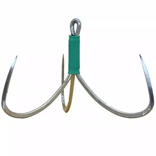 刀锋三锚钩破甲专用巨物钩大号三角锚钩三本钩矛勾鲢鳙三爪锚鱼
