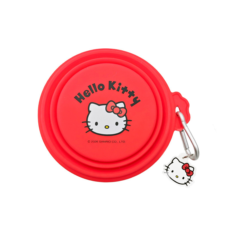 HelloKitty折叠硅胶碗犬猫通用