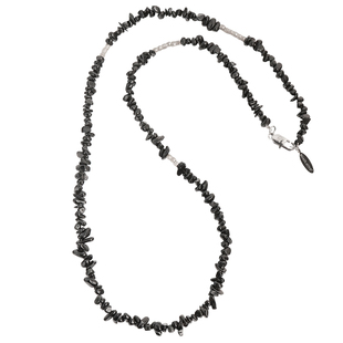 ROADLATIVE原创设计国潮新中式钛钢羽毛吊坠碎石长款项链男毛衣链