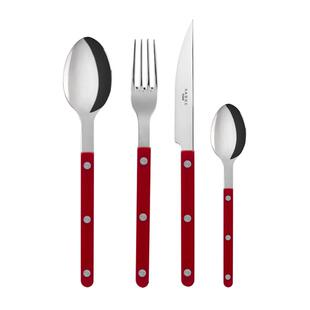 法国Sabre Paris轻奢小酒馆红色不锈钢牛排西餐具刀叉勺套装家用