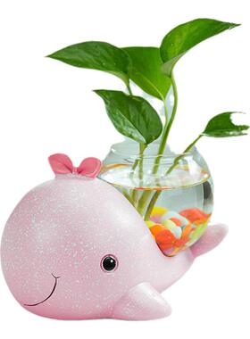 清新可爱花瓶水培玻璃