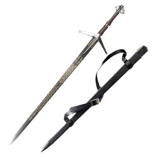 巫师之昆特牌杰洛特白狼西洋剑湖女之剑动漫刀剑 COS道具未开刃