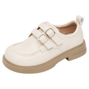 红蜻蜓女童鞋2025秋冬新款儿童保暖加绒棉鞋黑色低帮演出公主皮鞋