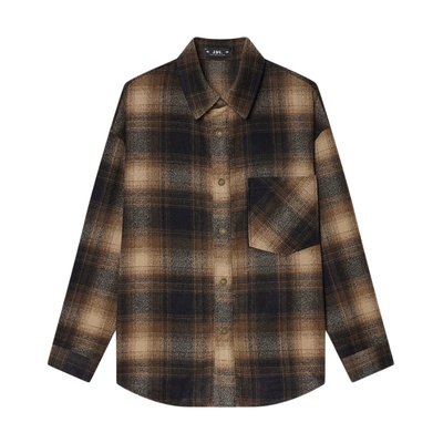 JDV男装彩格长袖休闲衬衫