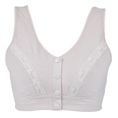 老人纯棉胸罩大码妈妈全棉年蕾丝