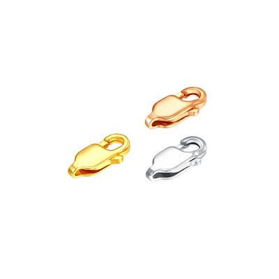 梦金园18K金鱼扣弹簧扣头项链