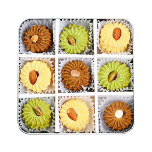 耘珂新年吉祥三宝曲奇纯素手信无蛋奶儿童零食送父母春节伴手礼