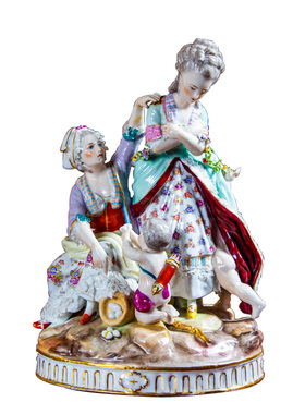 绅士淑女陶瓷欧式风中古工艺品