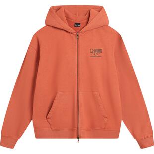 李宁外套男款官方春季新款休闲宽松上衣毛圈针织情侣卫衣运动服女