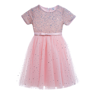 儿童礼服公主裙毕业演出服女童钢琴花童主持人蓬蓬纱裙大码定制