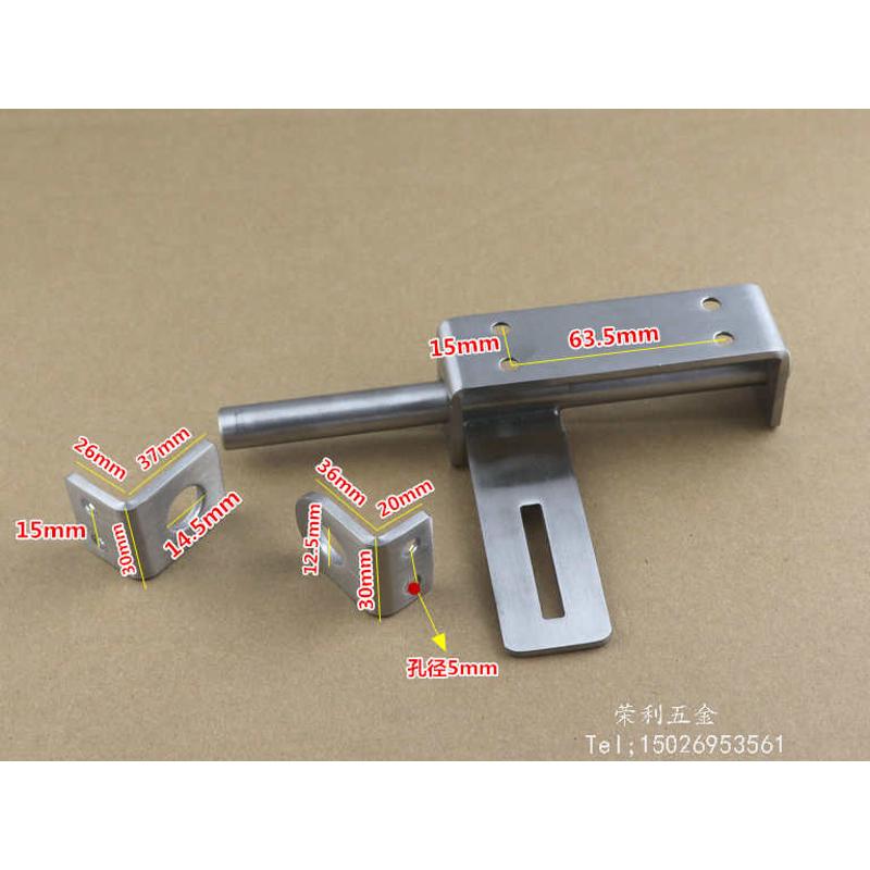 加重型大门加厚不锈钢防盗插销304重型左右插销 门栓挂锁门扣门闩