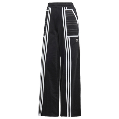 阿迪达斯三叶草女子高腰阔腿裤