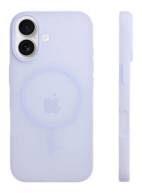 屈迷QUMI透紫色冰透细圈磁吸适用苹果17手机壳新款iphone17套苹果17promax全包16pro防摔15硅胶14外壳13简约