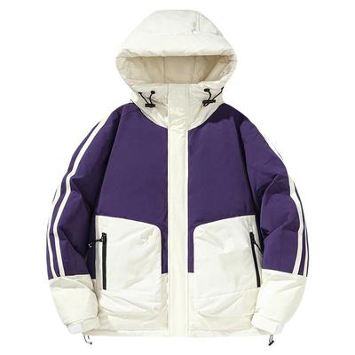 鸭鸭男士休闲羽绒服连帽短款外套